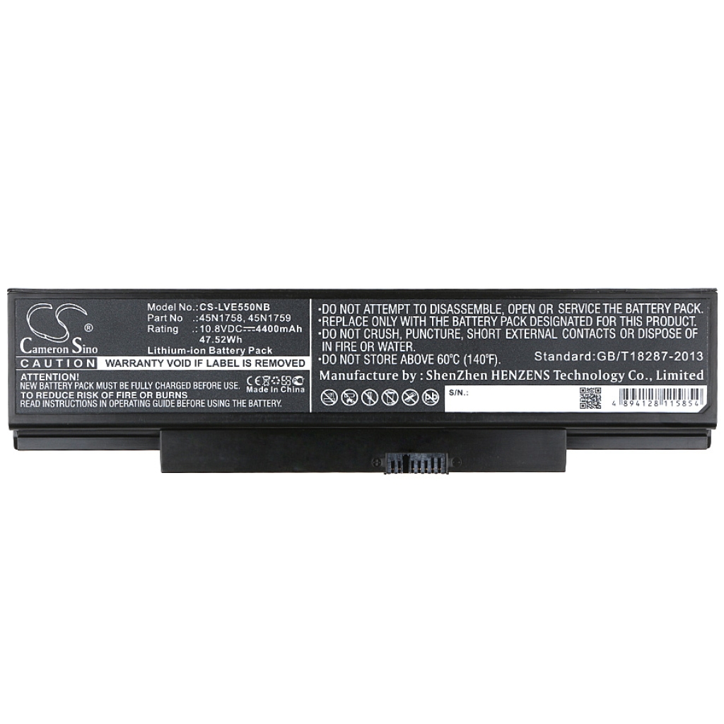 Batería para portátil Lenovo CS-LVE550NB