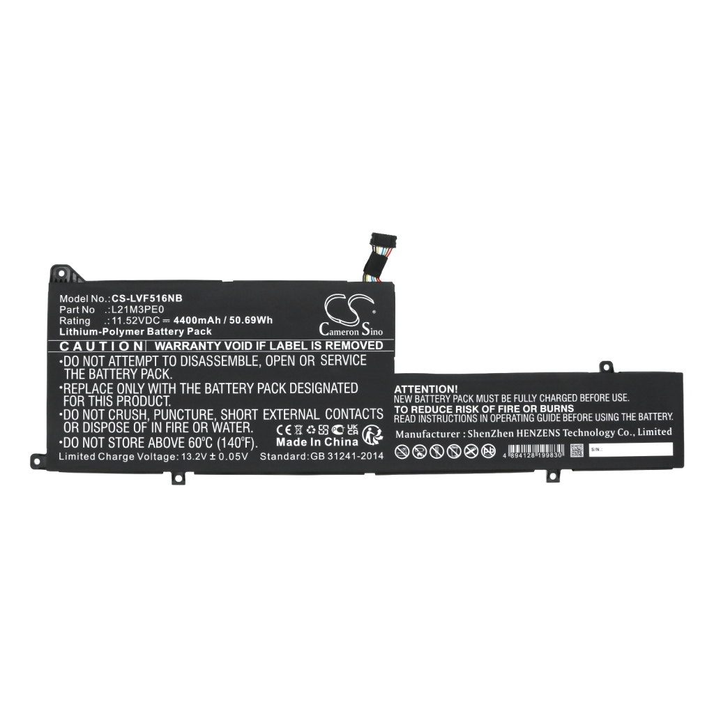 Batería para portátil Lenovo CS-LVF516NB