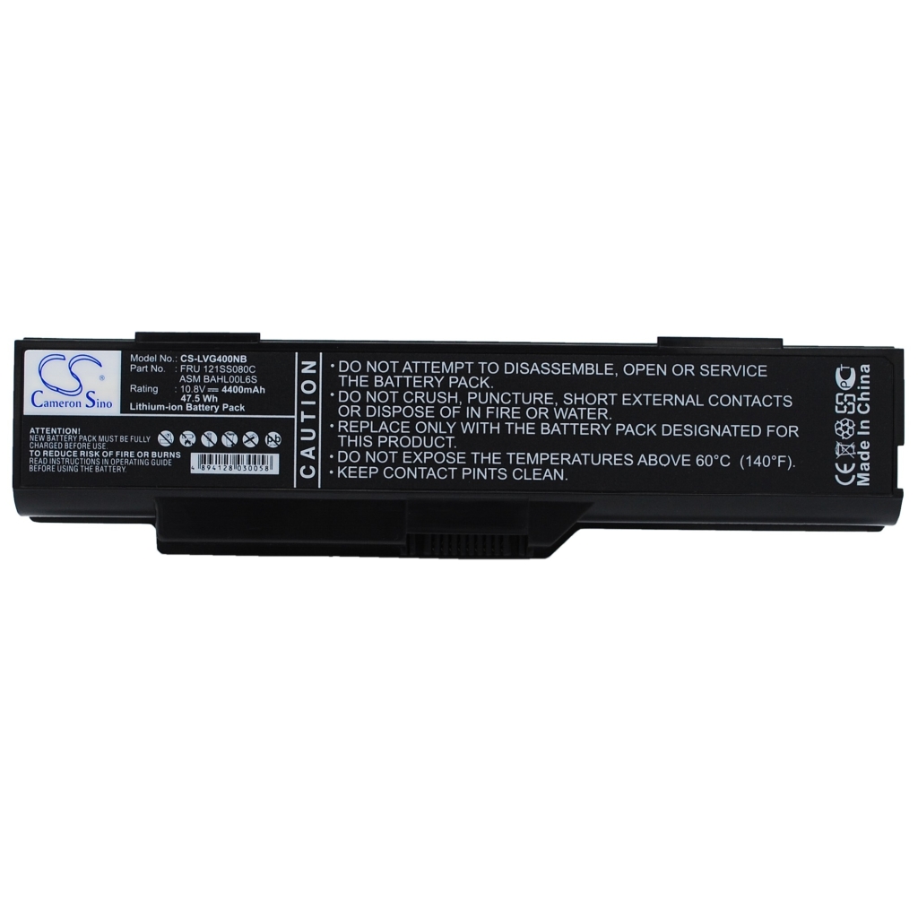 Batería para portátil Lenovo CS-LVG400NB