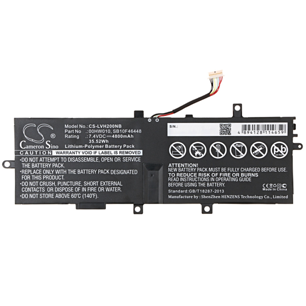 Batería para portátil Lenovo ThinkPad Helix(20CGA01PCD)