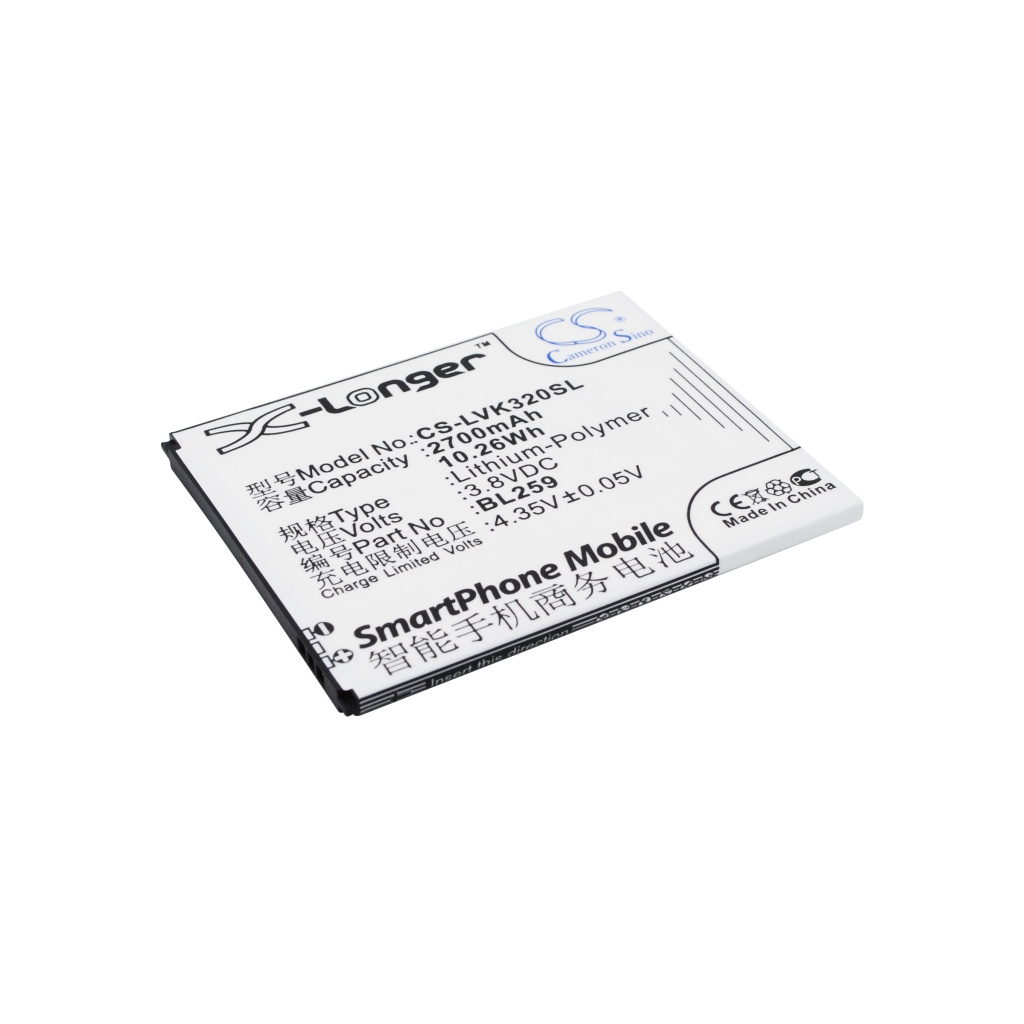 Batería del teléfono móvil Lenovo CS-LVK320SL