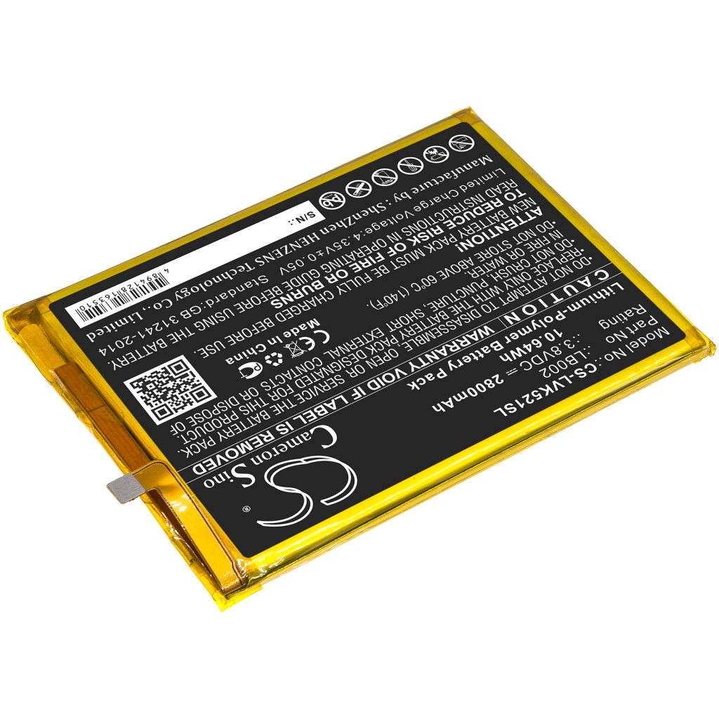 Batería del teléfono móvil Lenovo CS-LVK521SL