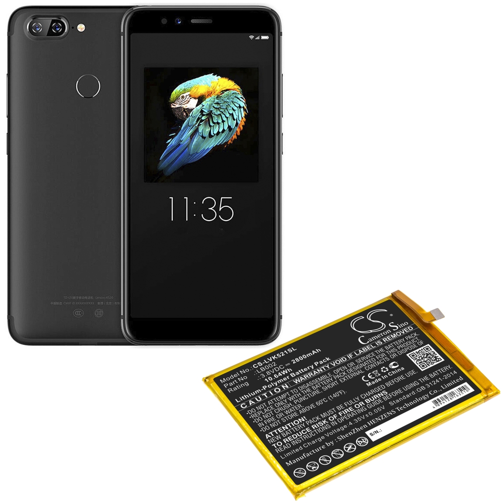 Batería del teléfono móvil Lenovo CS-LVK521SL