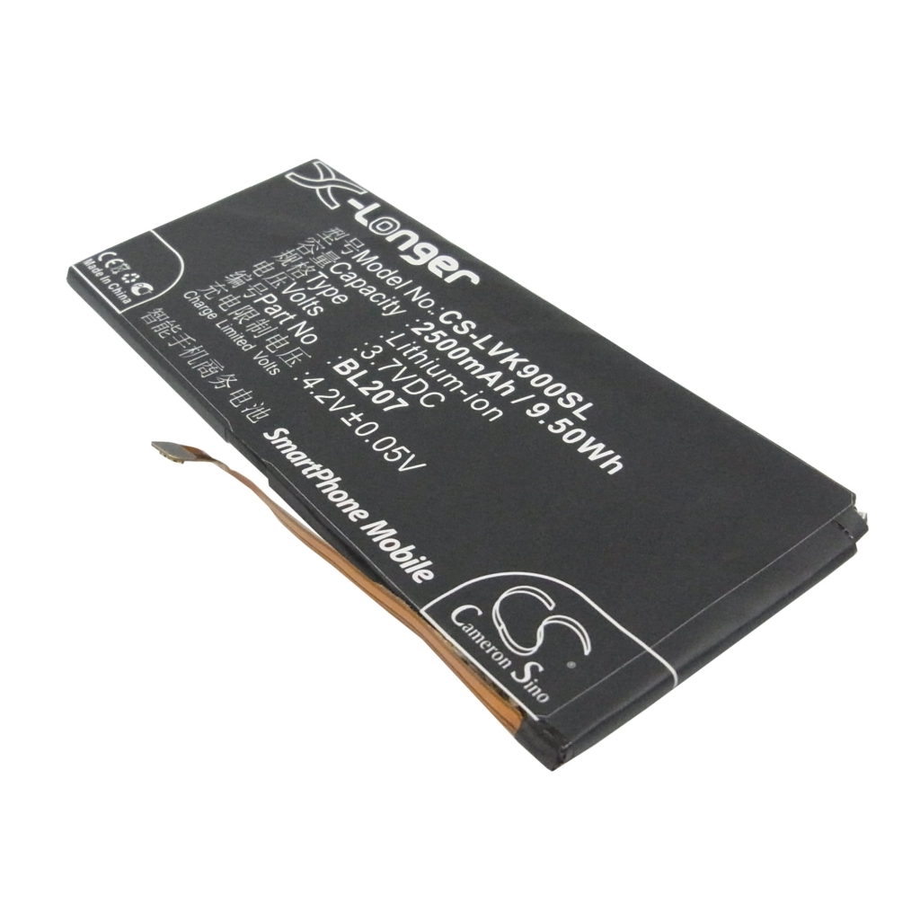 Batería del teléfono móvil Lenovo CS-LVK900SL