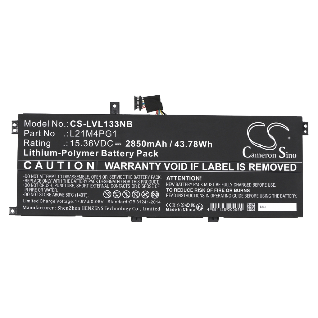 Batería para portátil Lenovo CS-LVL133NB