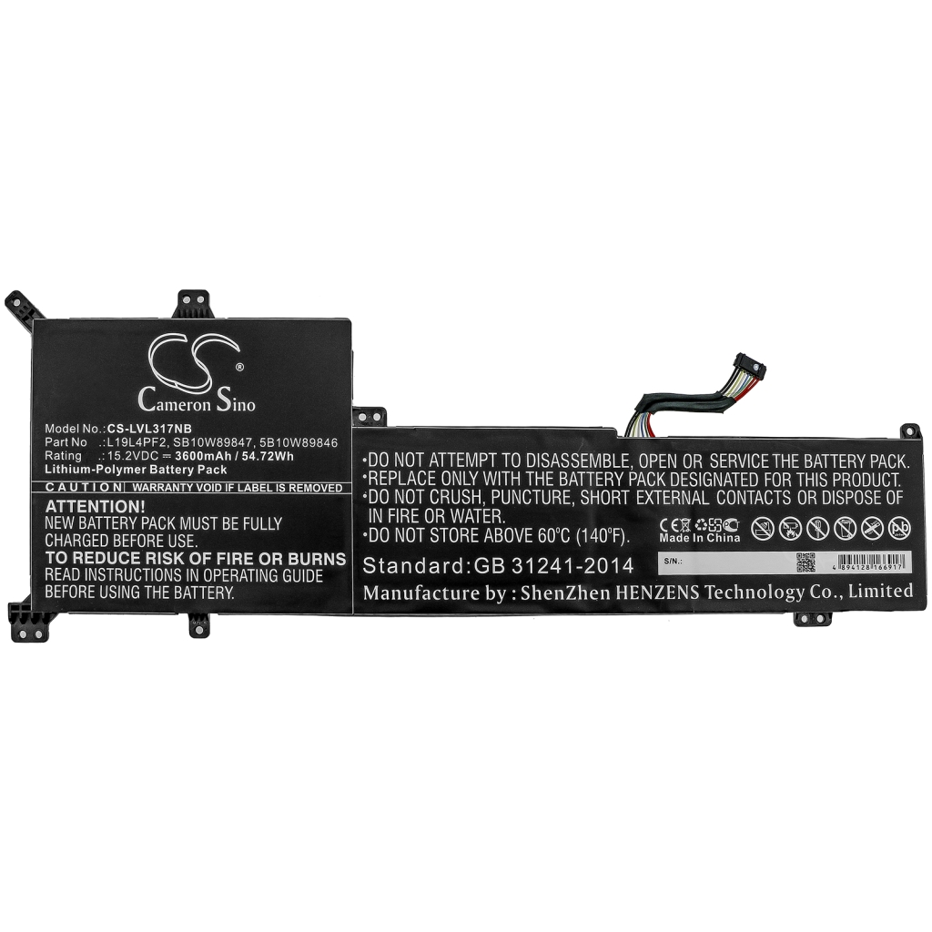 Batería para portátil Lenovo CS-LVL317NB