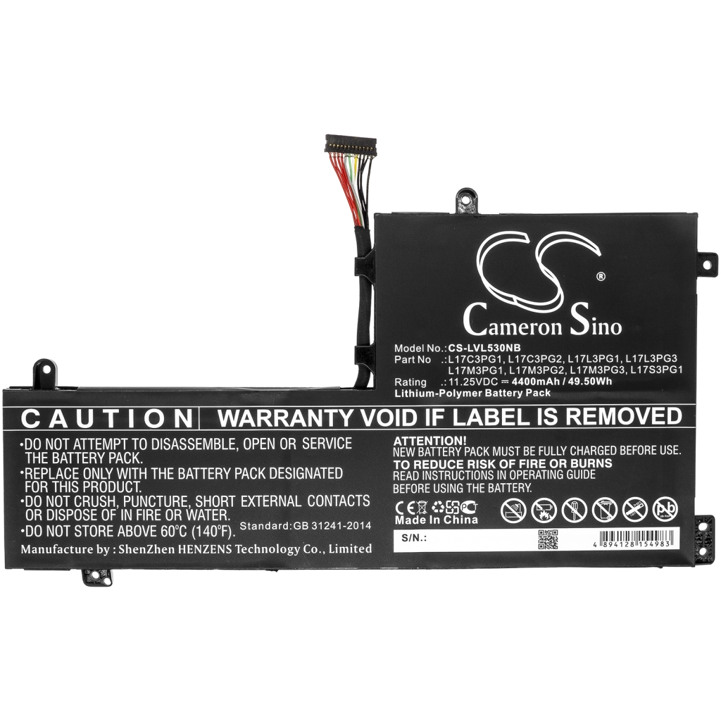 Batería para portátil Lenovo CS-LVL530NB