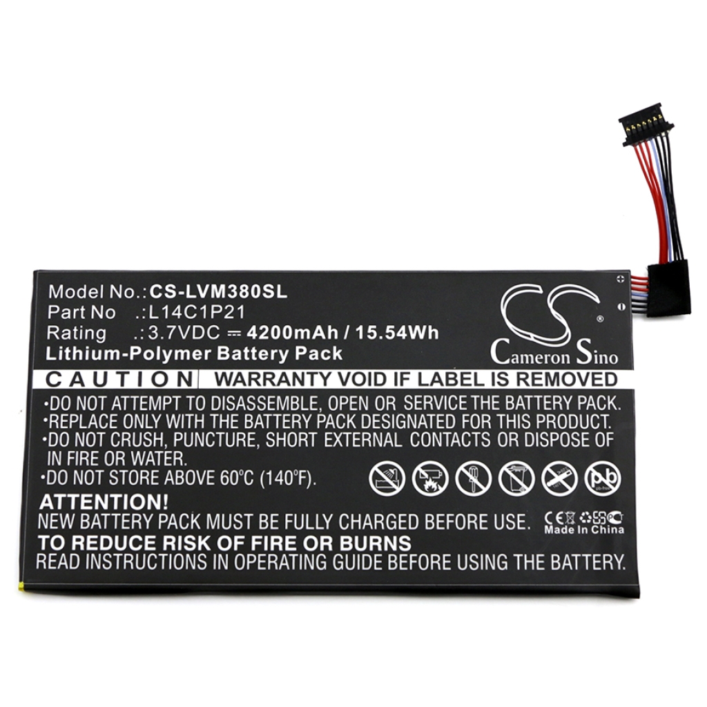 Batería de la tableta Lenovo CS-LVM380SL