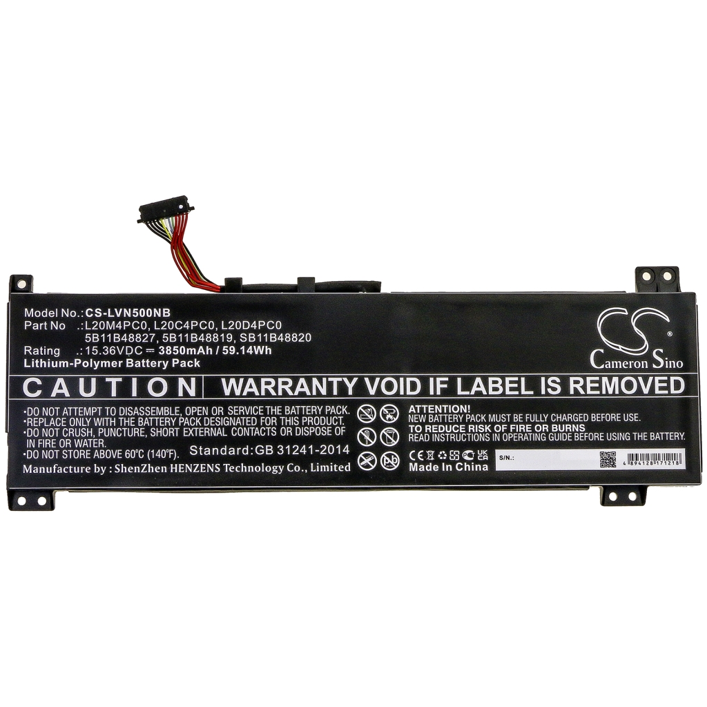 Batería para portátil Lenovo CS-LVN500NB