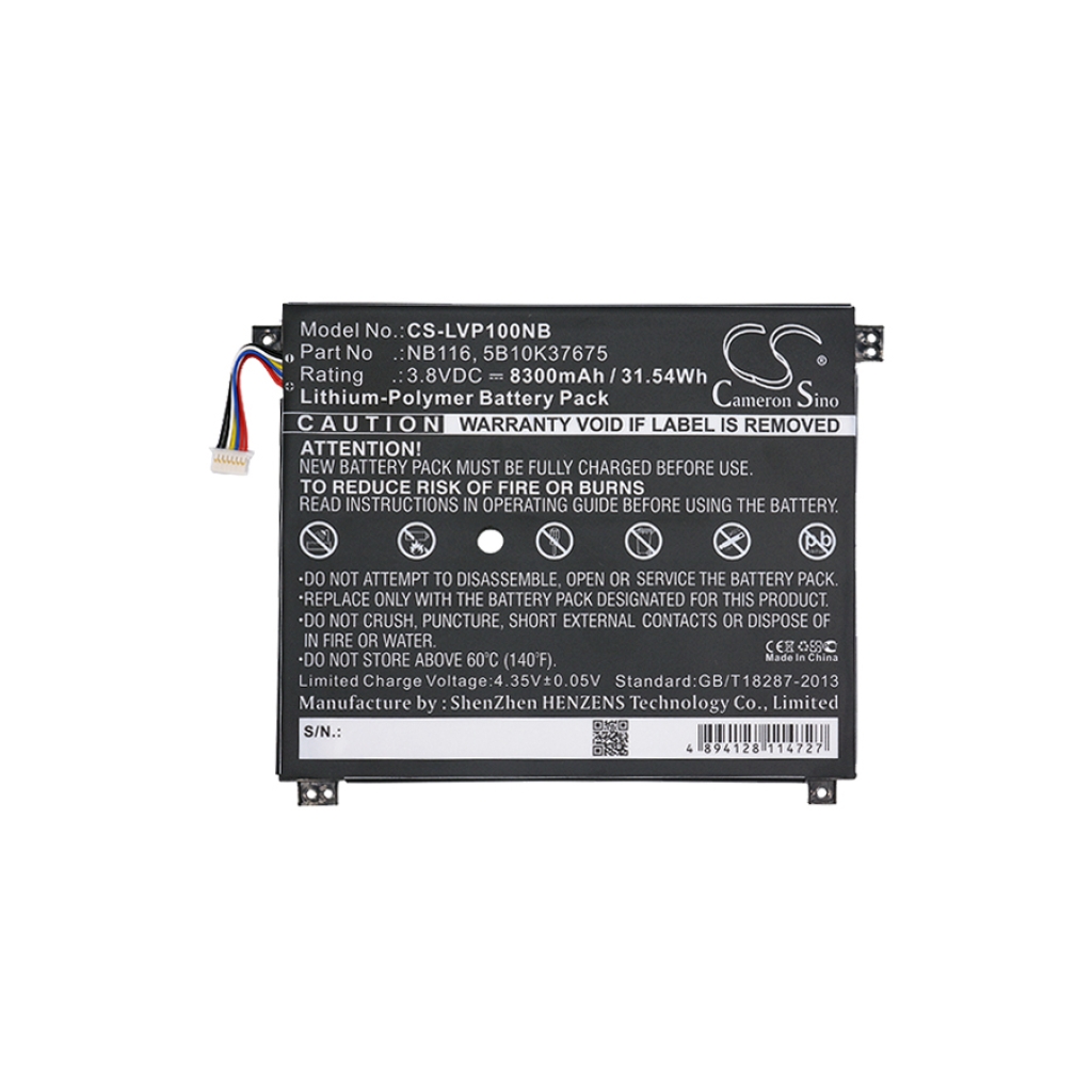 Batería para portátil Lenovo CS-LVP100NB