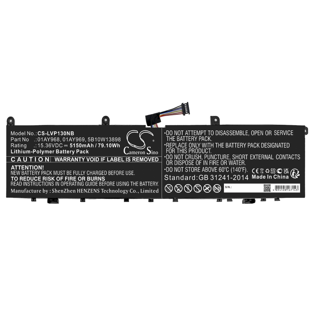 Batería para portátil Lenovo CS-LVP130NB
