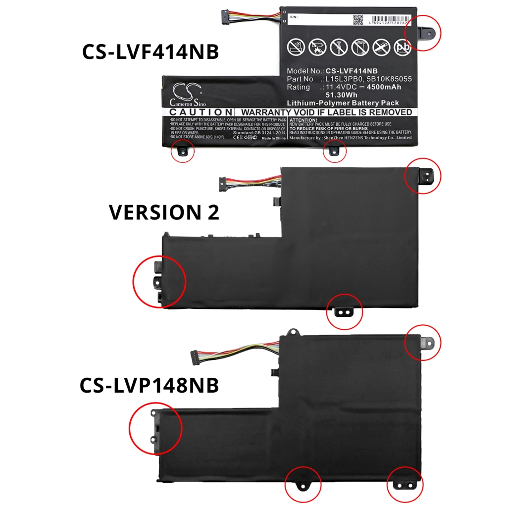 Batería para portátil Lenovo CS-LVP148NB