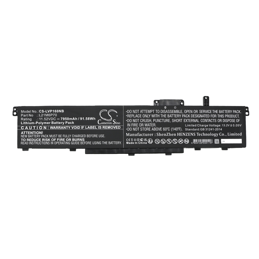 Batería para portátil Lenovo CS-LVP160NB