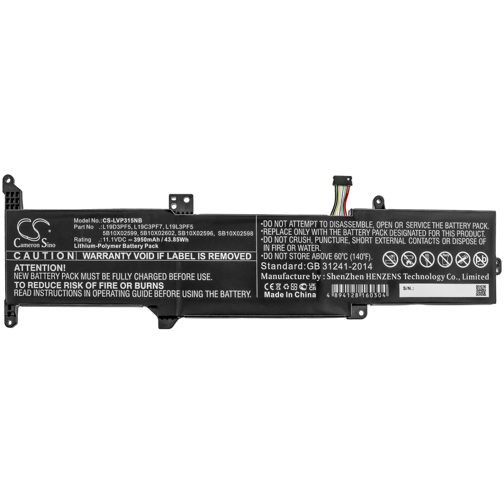 Batería para portátil Lenovo CS-LVP315NB