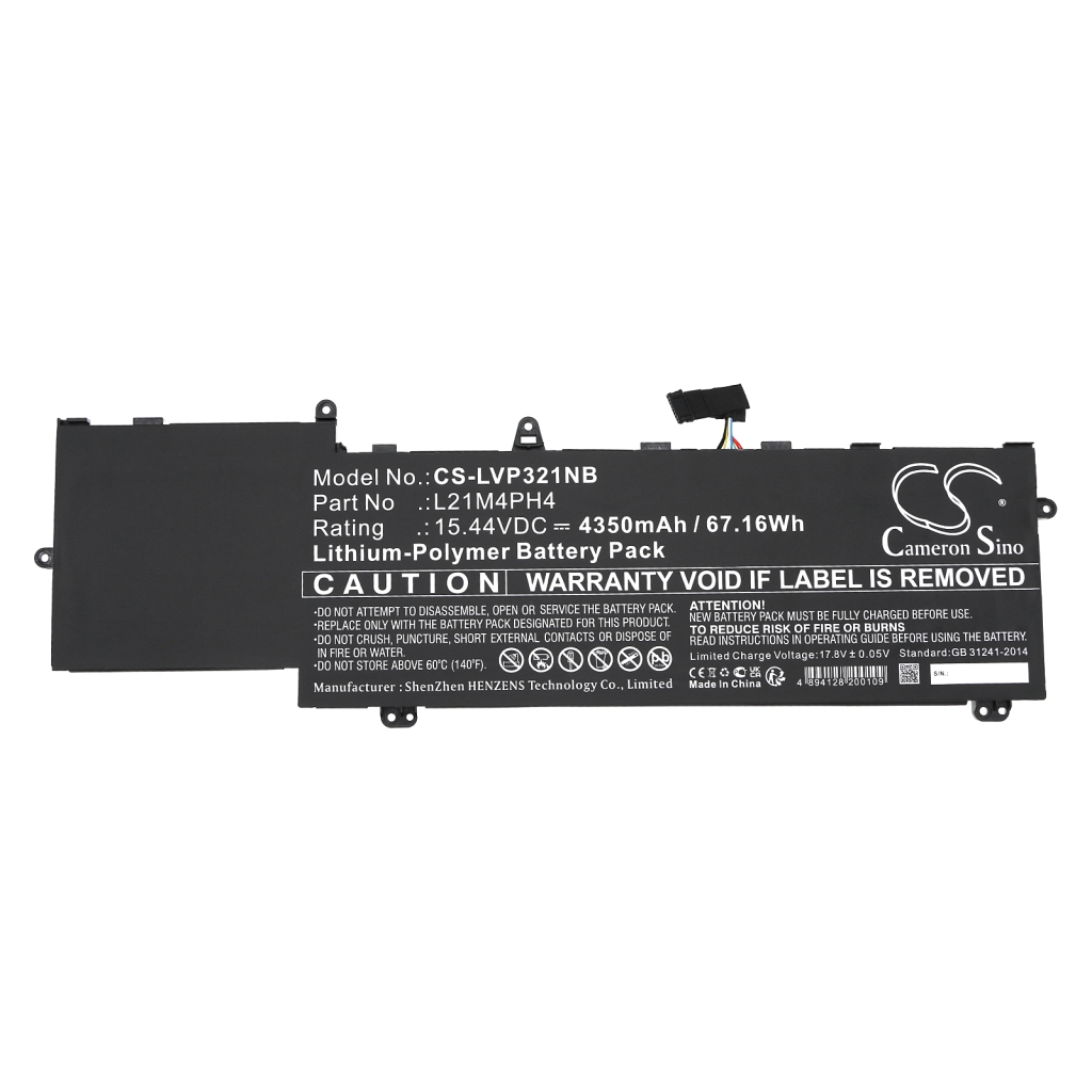 Batería para portátil Lenovo CS-LVP321NB
