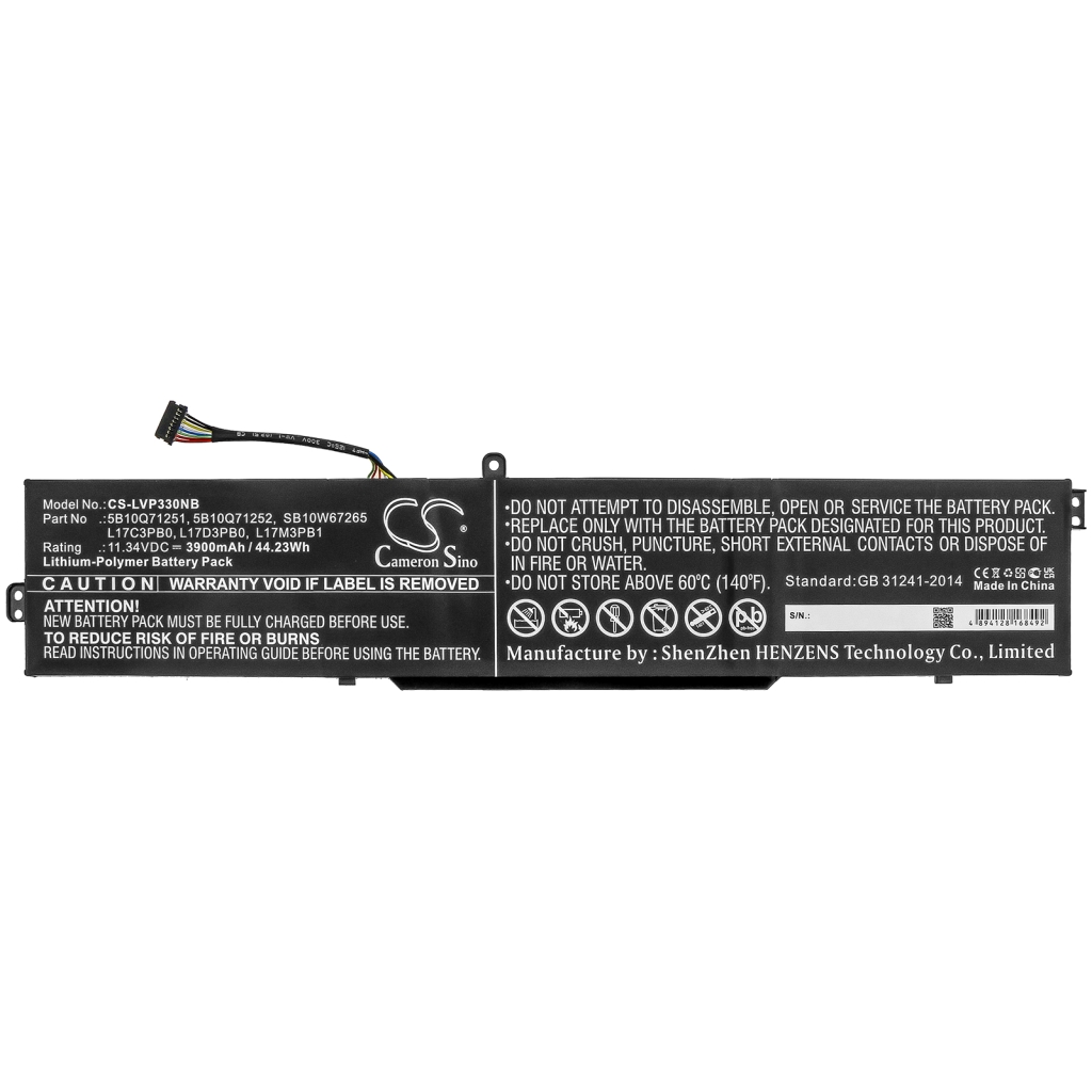 Batería para portátil Lenovo CS-LVP330NB