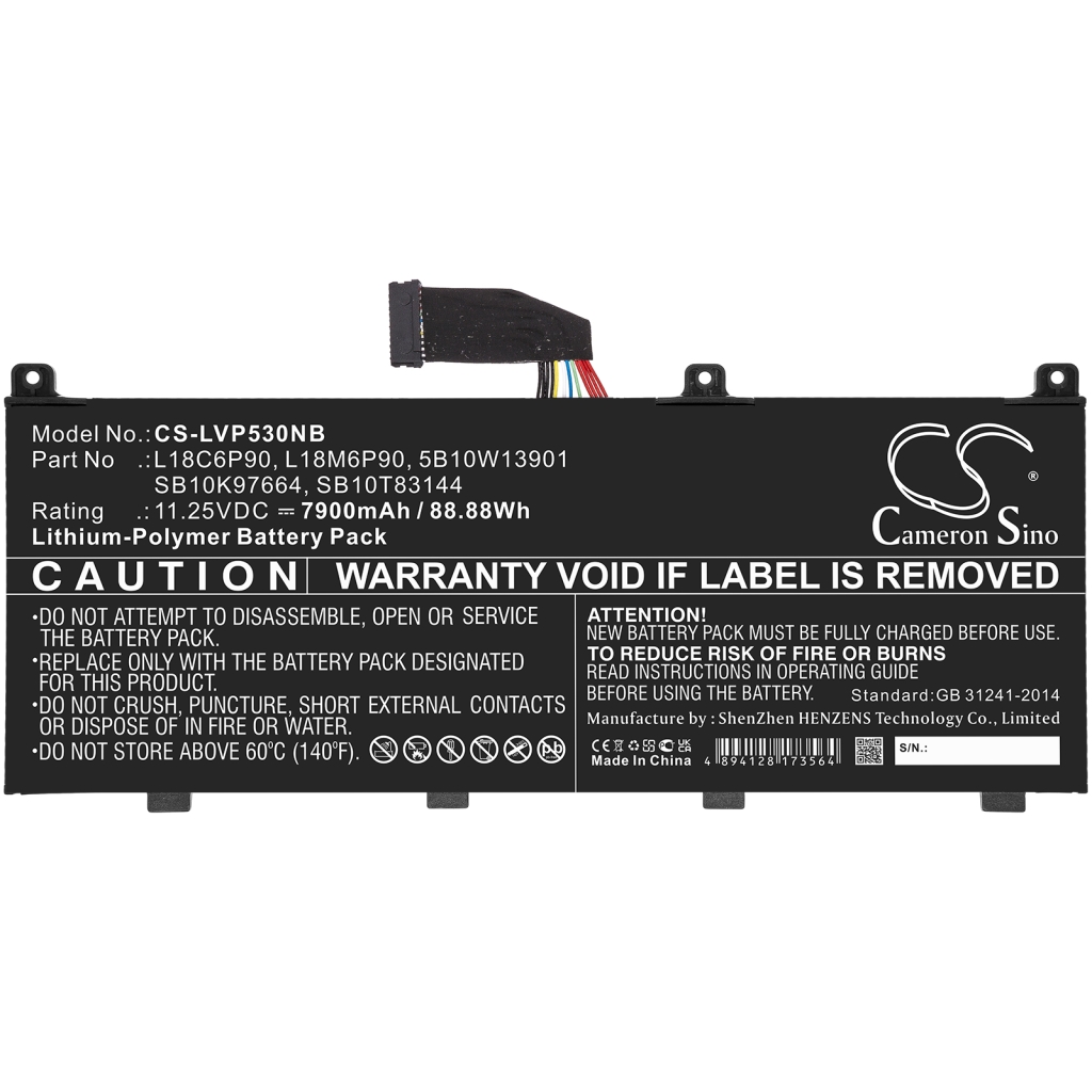 Batería para portátil Lenovo CS-LVP530NB