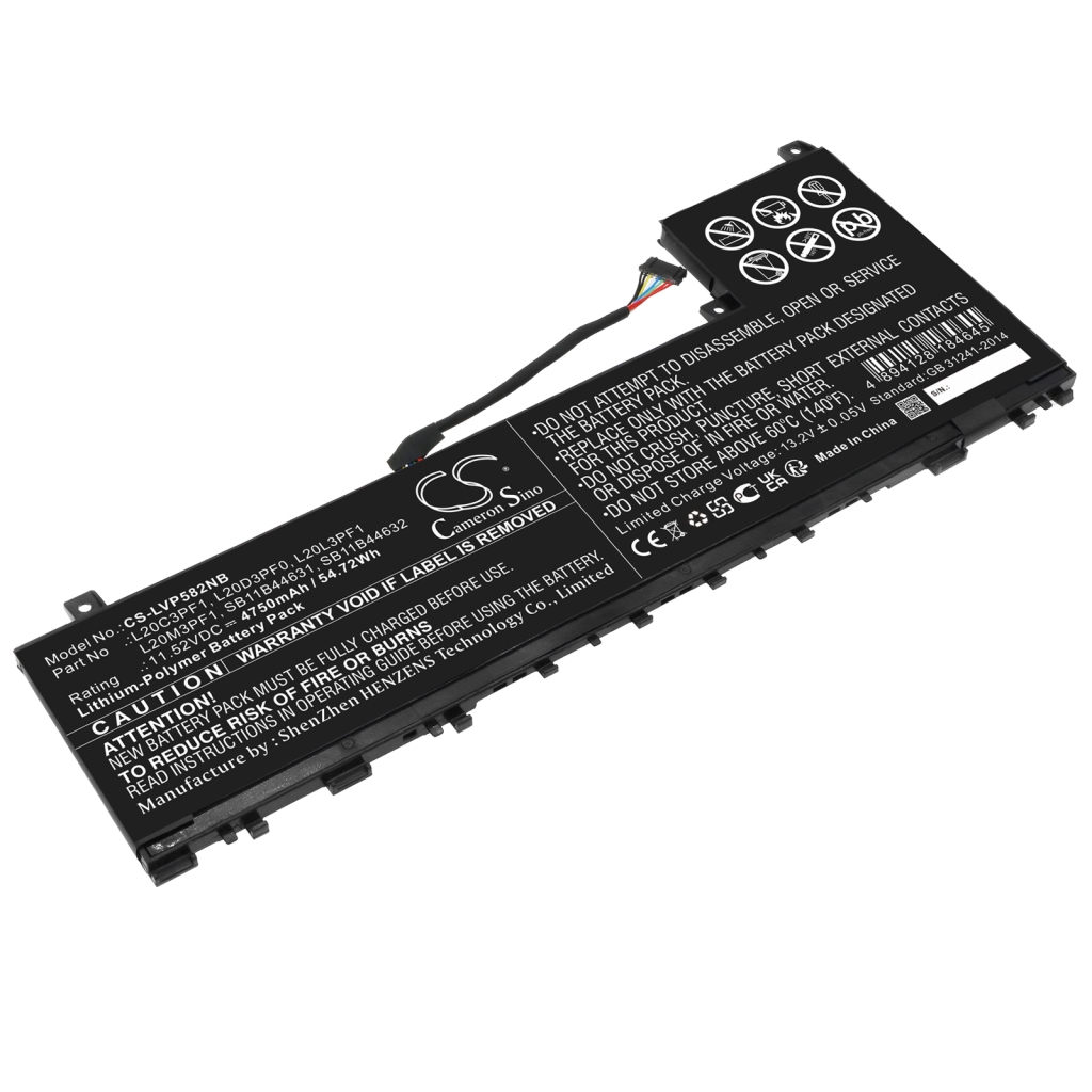 Batería para portátil Lenovo CS-LVP582NB