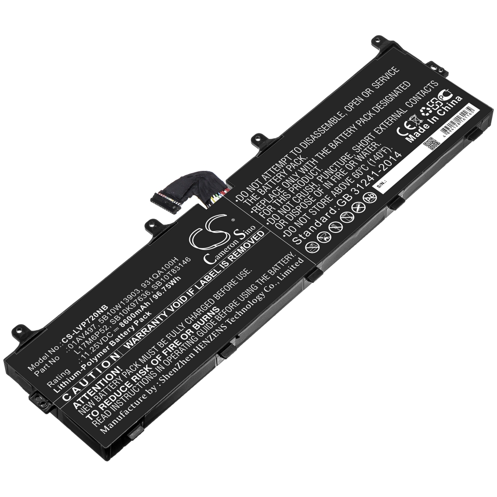 Batería para portátil Lenovo CS-LVP720NB