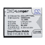 CS-LVP770XL<br />Baterías para  reemplaza la batería BL205