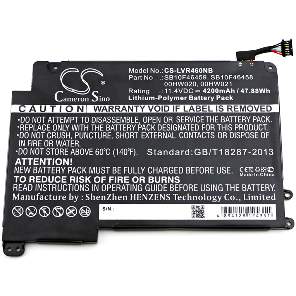 Batería para portátil Lenovo CS-LVR460NB