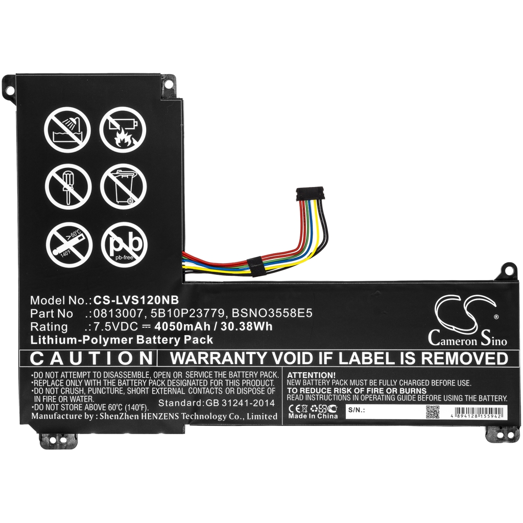 Batería para portátil Lenovo CS-LVS120NB