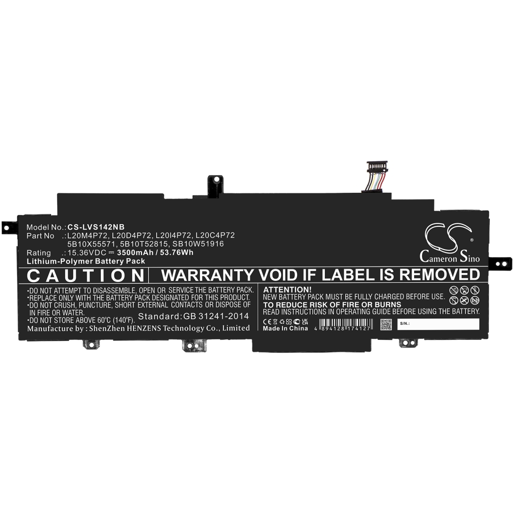 Batería para portátil Lenovo CS-LVS142NB