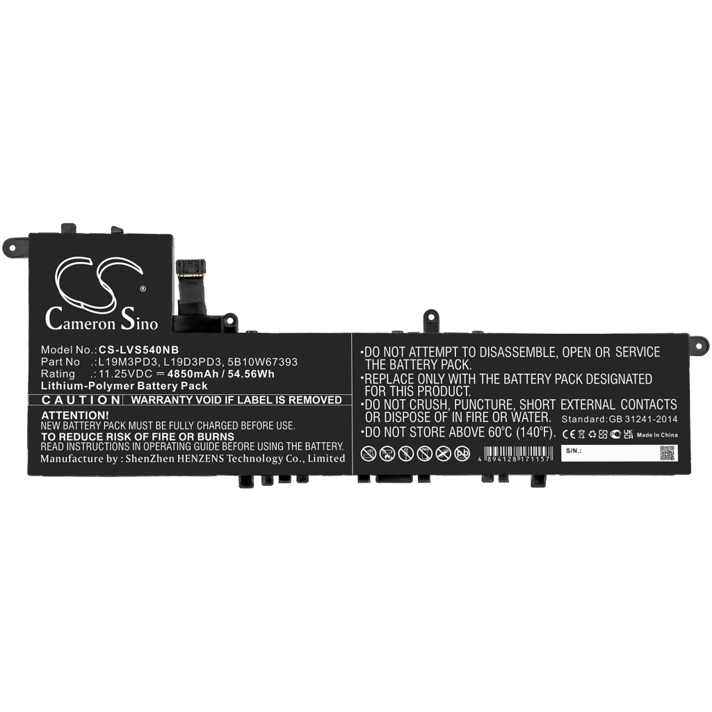 Batería para portátil Lenovo CS-LVS540NB