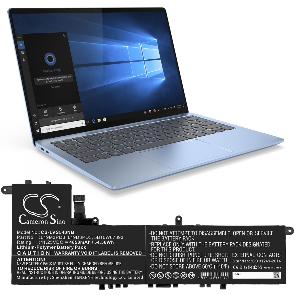 Batería para portátil Lenovo CS-LVS540NB