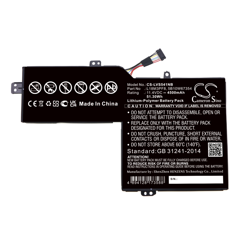 Batería para portátil Lenovo CS-LVS541NB