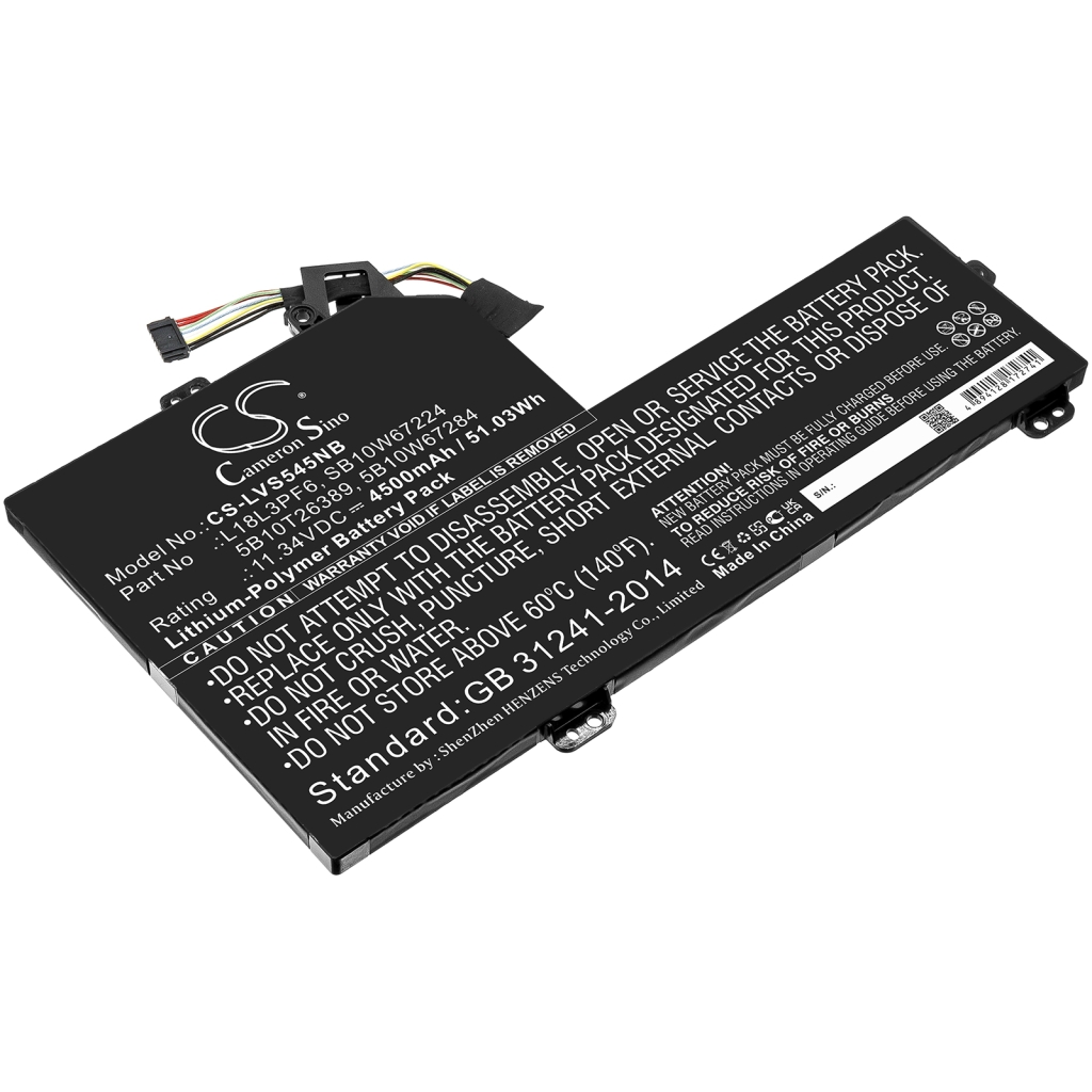 Batería para portátil Lenovo CS-LVS545NB