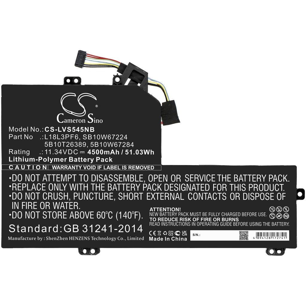 Batería para portátil Lenovo CS-LVS545NB