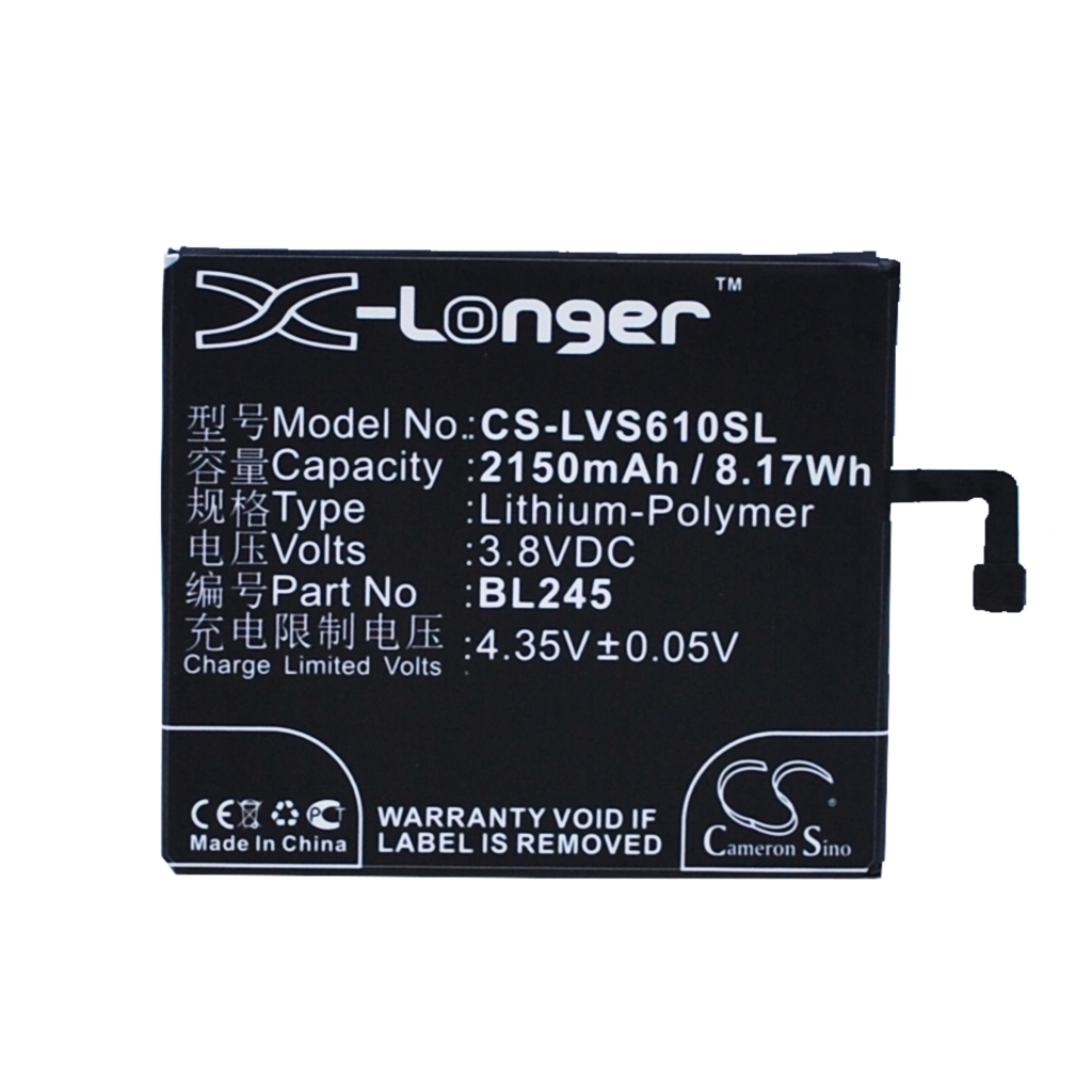 Batería del teléfono móvil Lenovo S60