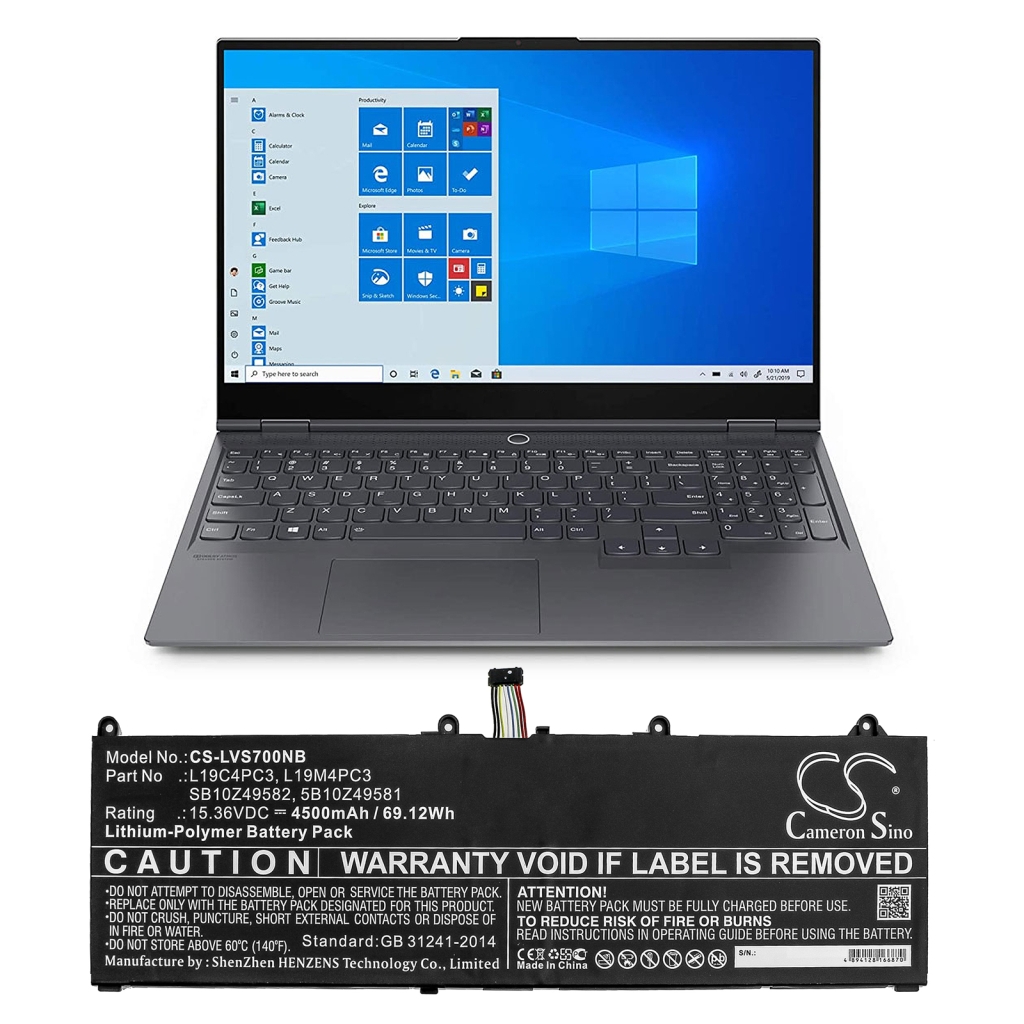 Batería para portátil Lenovo CS-LVS700NB