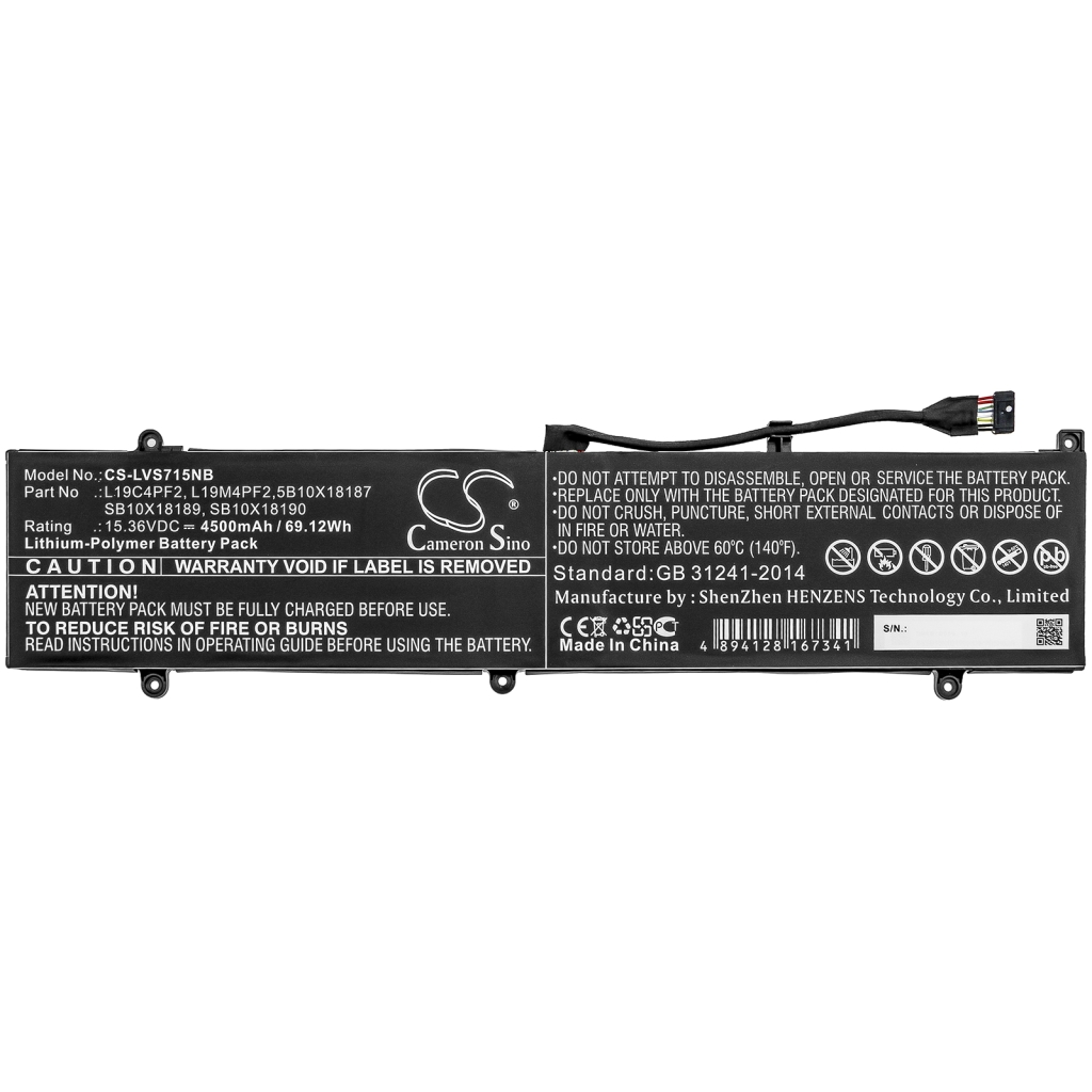 Batería para portátil Lenovo CS-LVS715NB