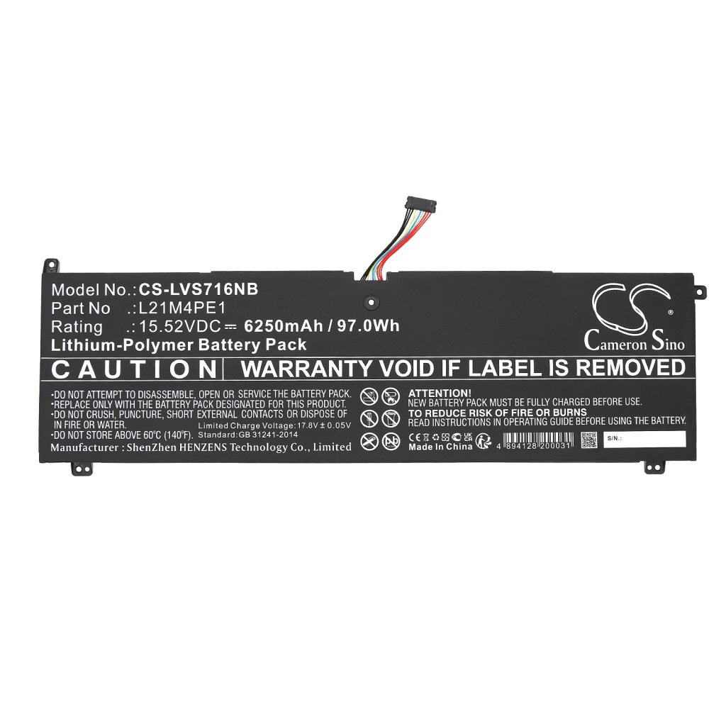 Batería para portátil Lenovo CS-LVS716NB