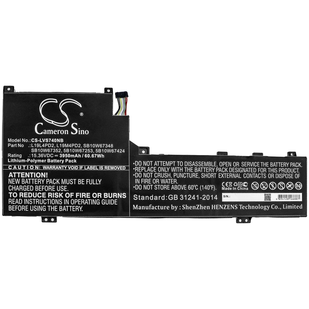 Batería para portátil Lenovo CS-LVS740NB