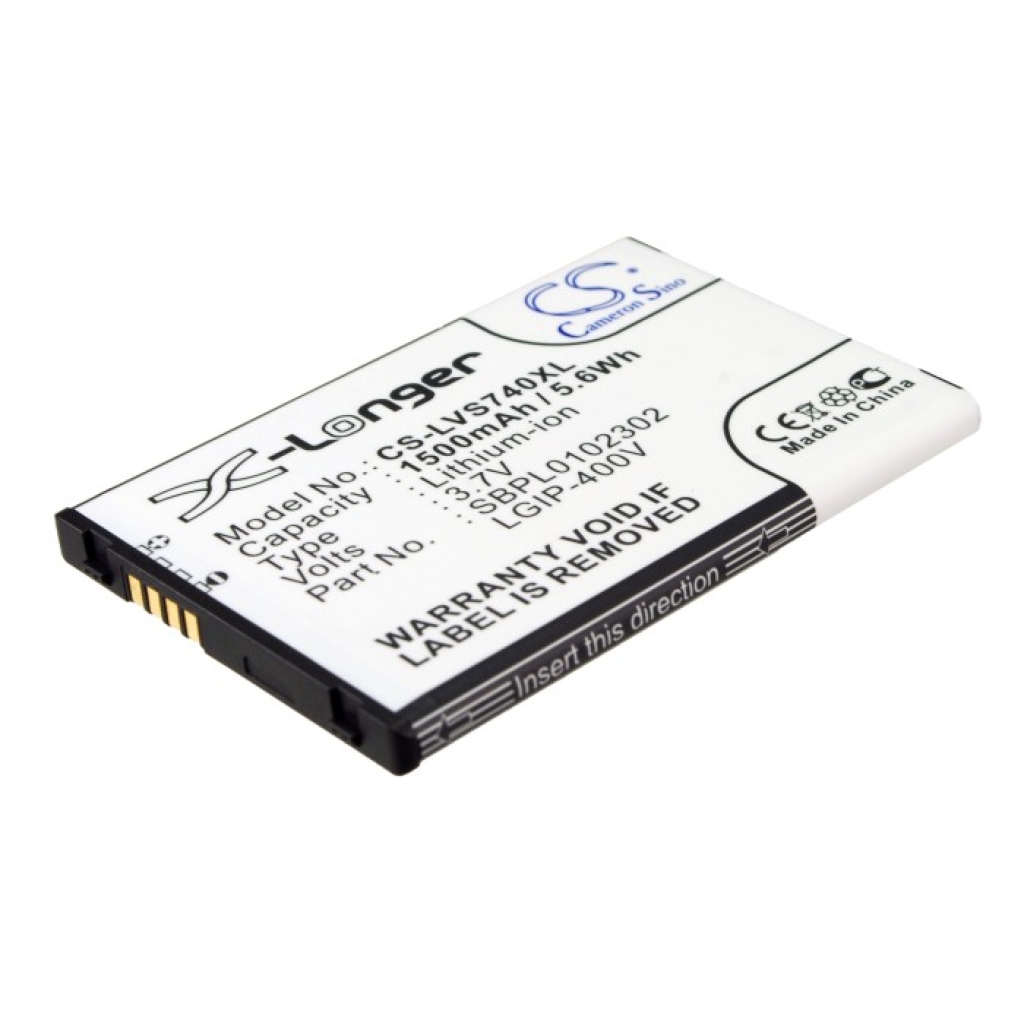 Batería del teléfono móvil Verizon Vortex