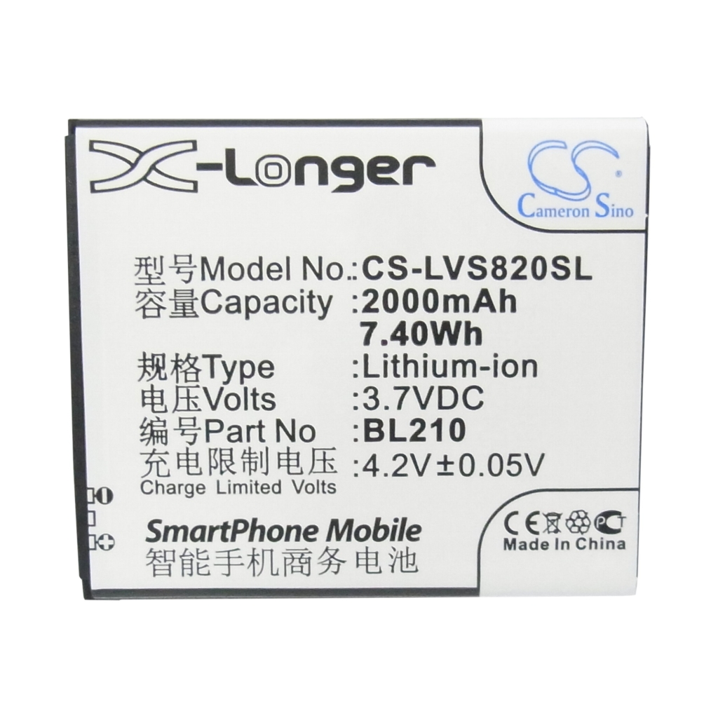 Batería del teléfono móvil Lenovo A750e