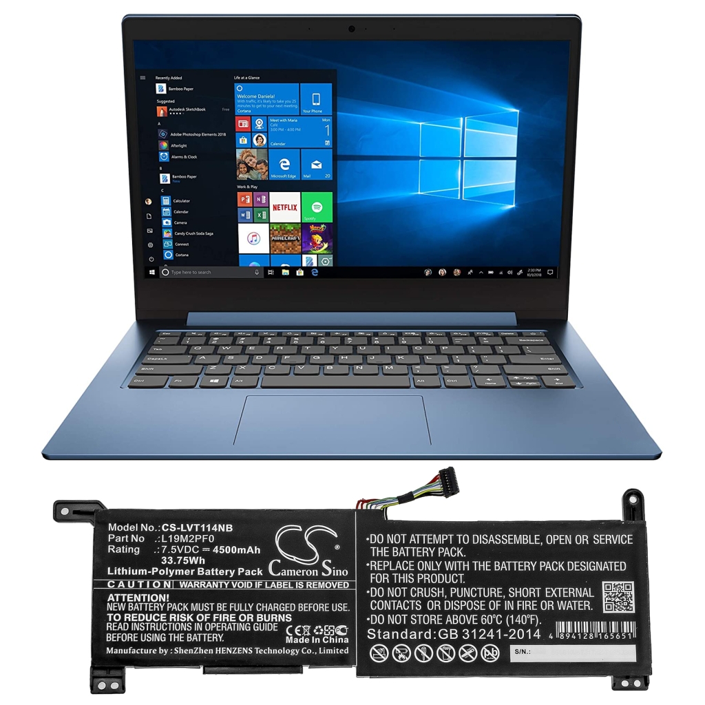 Batería para portátil Lenovo CS-LVT114NB