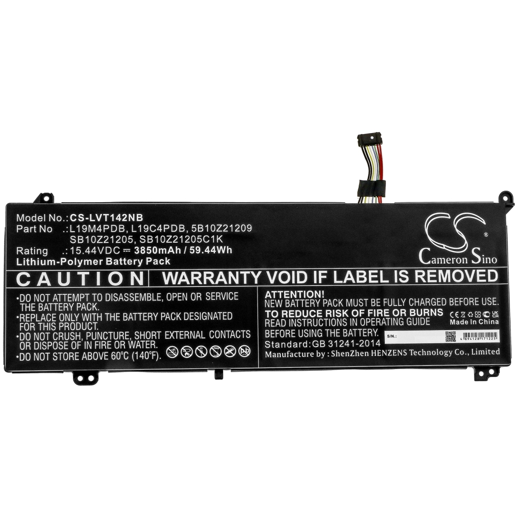 Batería para portátil Lenovo CS-LVT142NB