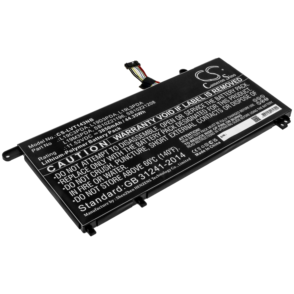 Batería para portátil Lenovo CS-LVT143NB