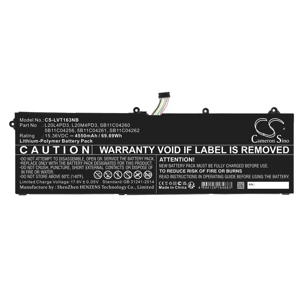 Batería para portátil Lenovo CS-LVT163NB