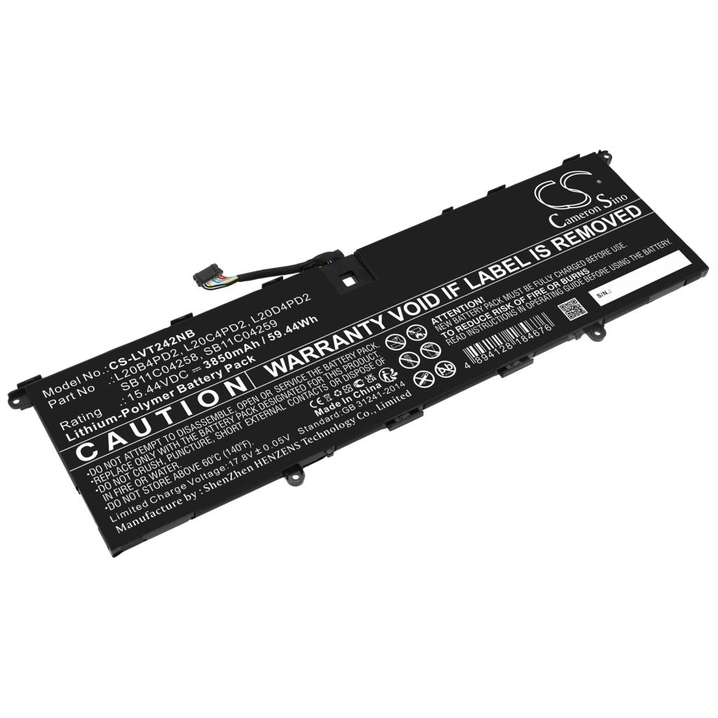 Batería para portátil Lenovo CS-LVT242NB