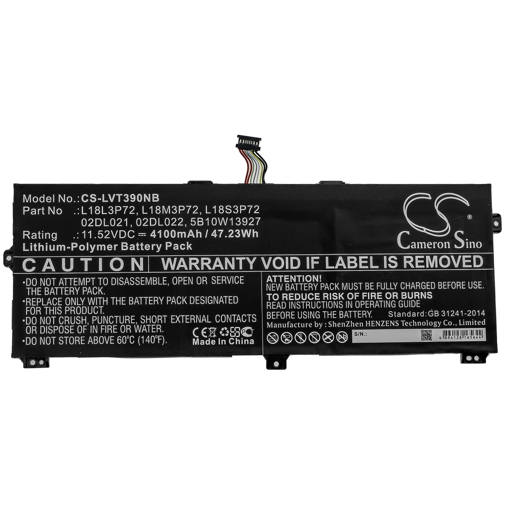 Batería para portátil Lenovo CS-LVT390NB
