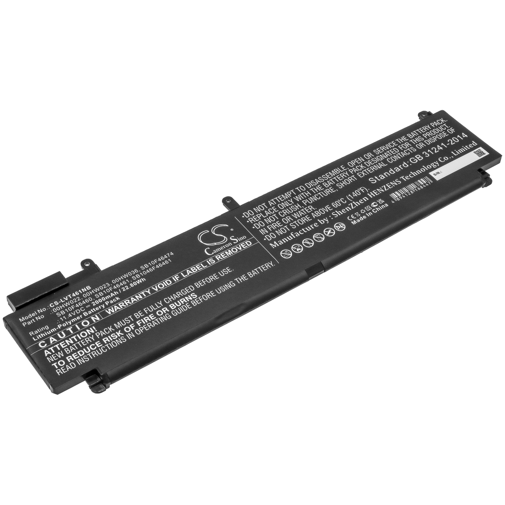 Batería para portátil Lenovo ThinkPad T460s(20F9A02PCD)