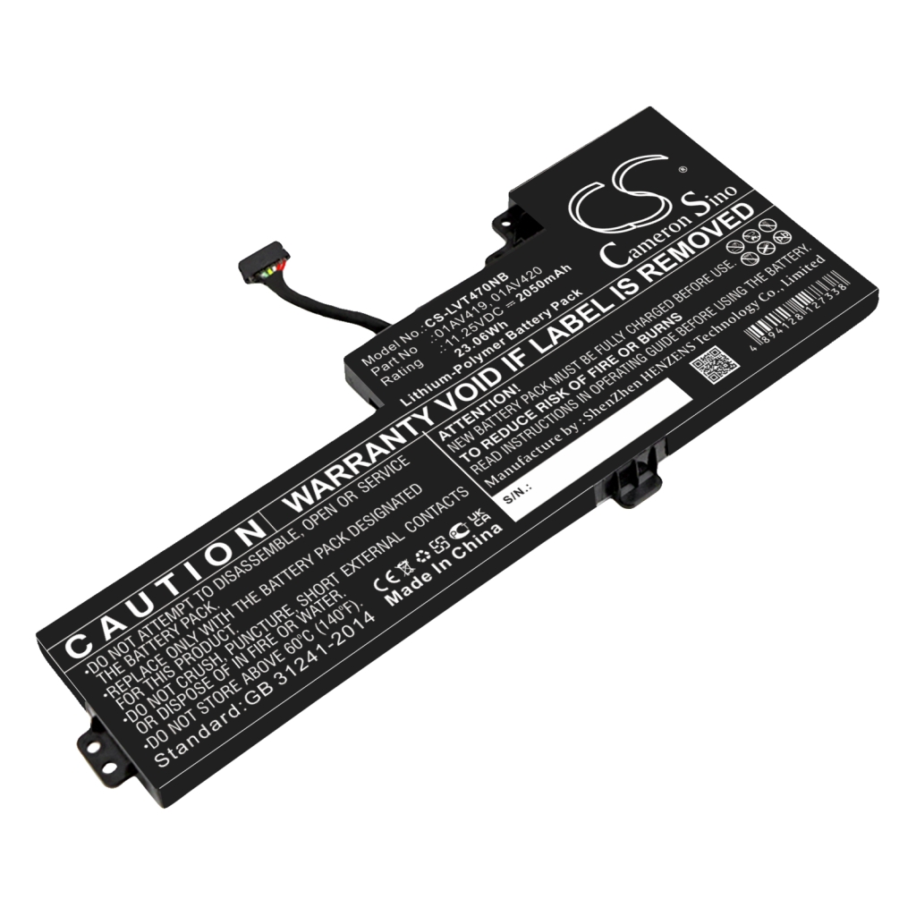 Batería para portátil Lenovo ThinkPad T480(20L5001YCD)