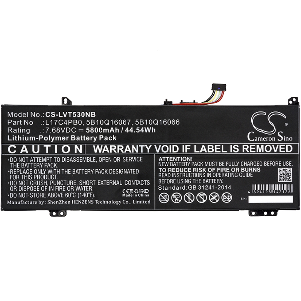 Batería para portátil Lenovo CS-LVT530NB