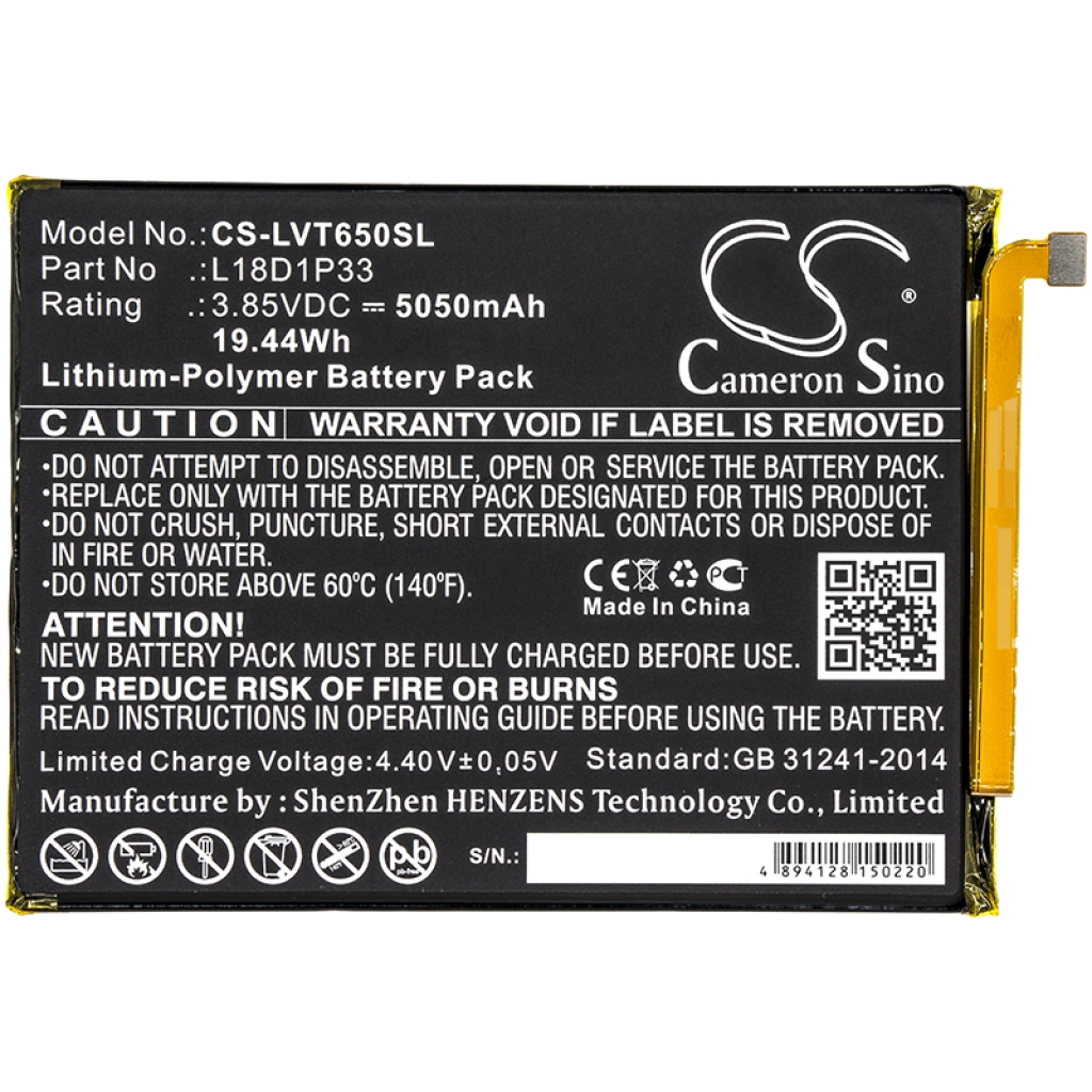 Batería de la tableta Lenovo CS-LVT650SL