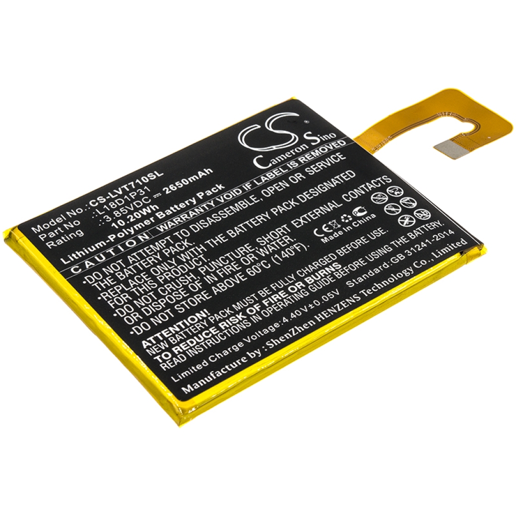 Batería de la tableta Lenovo CS-LVT710SL